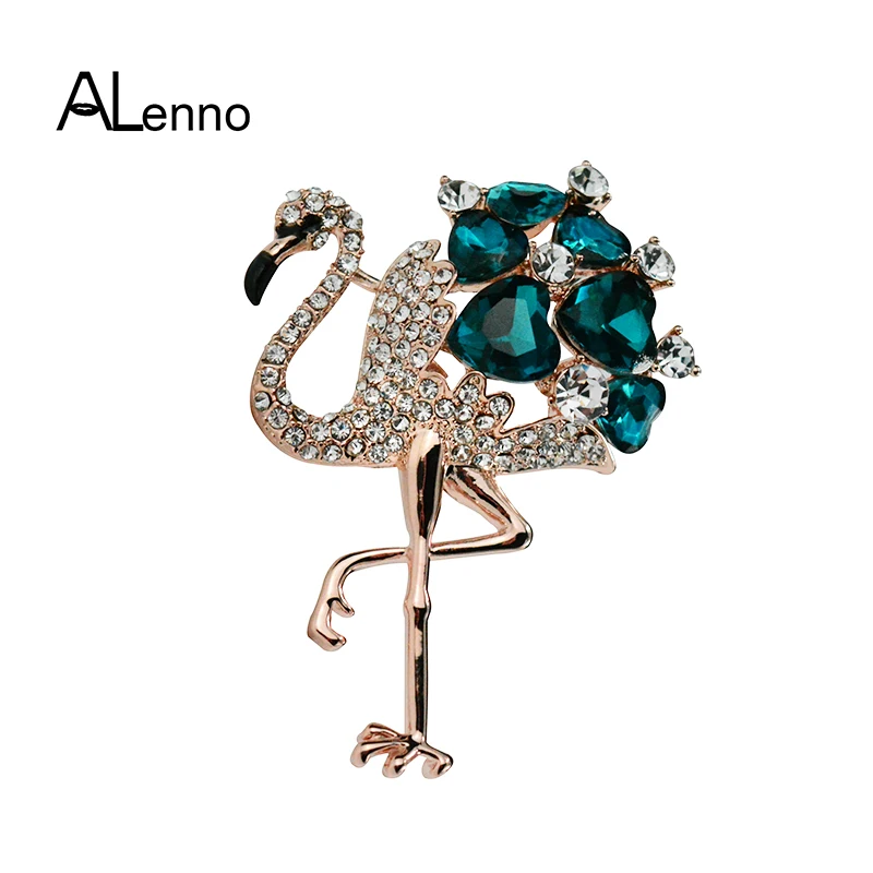 ALenno Blue Crystal Alloy Rhinestone Brooch of Flamingos Women's Men Bird Brooches Pins Fashion Animal Broche Jewelry Borach
ALenno Blue Crystal Alloy Rhinestone Brooch of Flamingos Women's Men Bird Brooches Pins Fashion Animal Broche Jewelry Borach