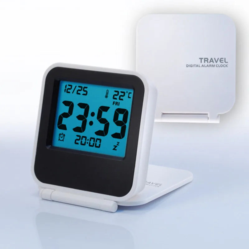 Mini flip travel folding mute fashion portable electronic clock timer thermometer calendar Night light LCD alarm clock WITFAMILY
Mini flip travel folding mute fashion portable electronic clock timer thermometer calendar Night light LCD alarm clock WITFAMILY