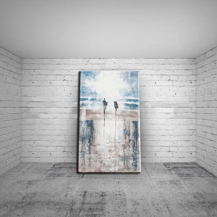 Handpainted Landscape Oil Painting On Canvas Palette Wall Pictures Lover in the sea beach pictures Home Decoration Wall Decor
Handpainted Landscape Oil Painting On Canvas Palette Wall Pictures Lover in the sea beach pictures Home Decoration Wall Decor