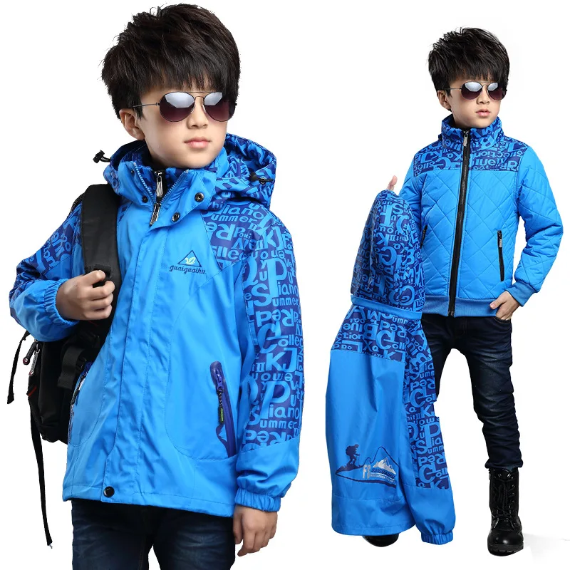 2019 Winter Boys Outside Windproof Warm Jackets Children Cotton Lining Three-in-one Outerwear & Coats Kids Waterproof Jacket
2019 Winter Boys Outside Windproof Warm Jackets Children Cotton Lining Three-in-one Outerwear & Coats Kids Waterproof Jacket