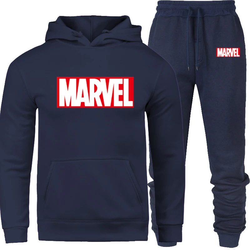 2019 New Men Tracksuit Set Winter Fleece Hood Print Marvel Jacket+Pants Sweatshirts Male 2 Piece Set Hoodies Sporting Suit Coat
2019 New Men Tracksuit Set Winter Fleece Hood Print Marvel Jacket+Pants Sweatshirts Male 2 Piece Set Hoodies Sporting Suit Coat
