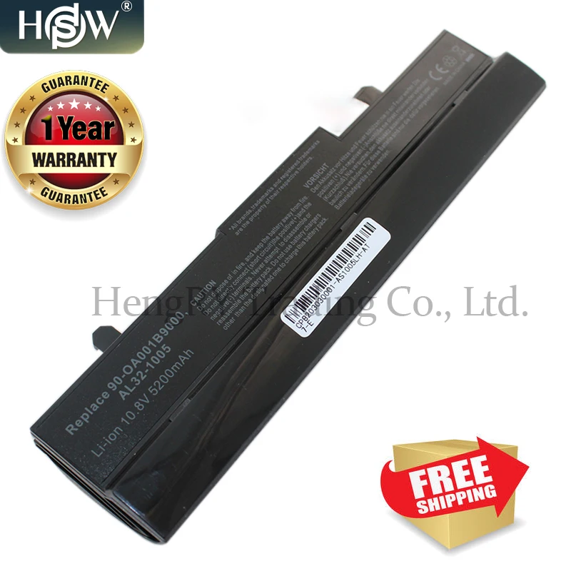 Аккумулятор HSW для ноутбука Asus Eee PC 4400 мАч 1001P 1001PX 1005PX 1005 1005P 1005HA|Аккумуляторы