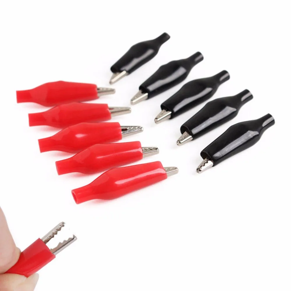 50 Pcs 28mm Black Red Soft Plastic Coated Testing Probe Alligator Clips Crocodile Test Clip
50 Pcs 28mm Black Red Soft Plastic Coated Testing Probe Alligator Clips Crocodile Test Clip