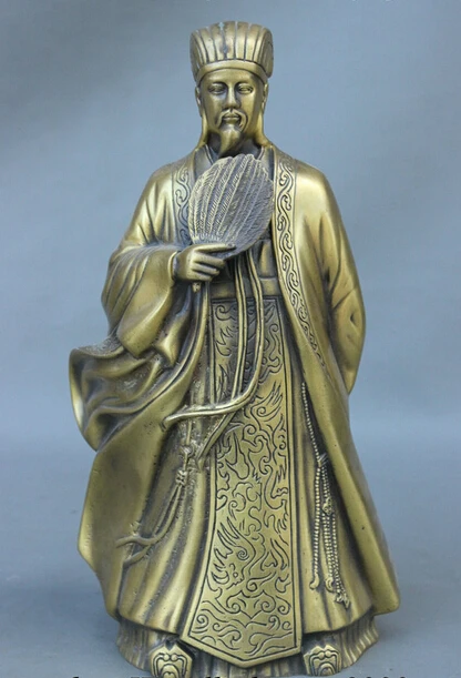 wholesale factory 12 China Famous Three Kingdoms Bronze militarist Zhuge Liang (Kongming) Statue
wholesale factory 12 China Famous Three Kingdoms Bronze militarist Zhuge Liang (Kongming) Statue