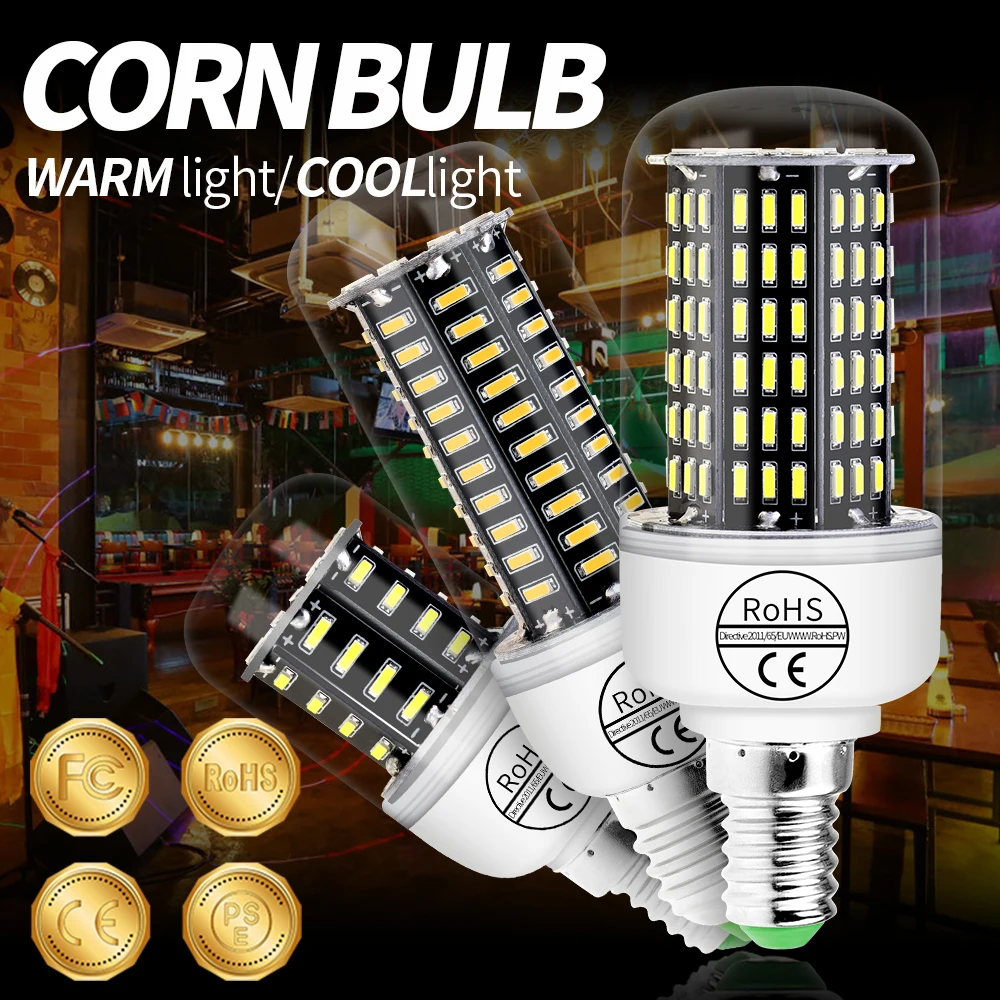 LED Lamp E27 Corn Bulb 220V LED Bulb E14 Chandelier For Home Lighting 4014 SMD Bombilla 38 55 78 88leds Light Energy Saving 240V 
LED Lamp E27 Corn Bulb 220V LED Bulb E14 Chandelier For Home Lighting 4014 SMD Bombilla 38 55 78 88leds Light Energy Saving 240V