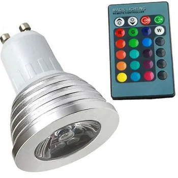 7W E27 RGB LED Bulb 16 Color Changeable Stage Lights RGB Spotlight AC85-265v for Party Holiday Christmas Decoration IR Remote
7W E27 RGB LED Bulb 16 Color Changeable Stage Lights RGB Spotlight AC85-265v for Party Holiday Christmas Decoration IR Remote