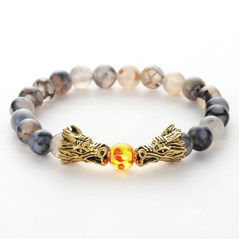 Fashion natural stone matte black beaded bracelet men's lucky bracelet two dragon play beads men's bracelet jewelry gift
Fashion natural stone matte black beaded bracelet men's lucky bracelet two dragon play beads men's bracelet jewelry gift