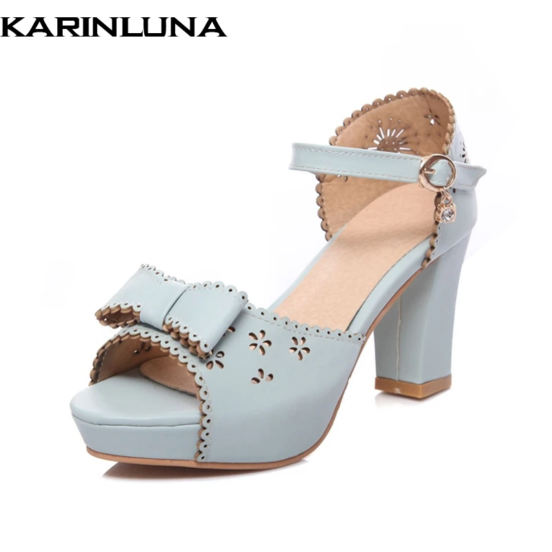 KARINLUNA plus size 33-43 sweet bow Lace edge summer sandals shoes woman trendy high heels date women shoes
KARINLUNA plus size 33-43 sweet bow Lace edge summer sandals shoes woman trendy high heels date women shoes