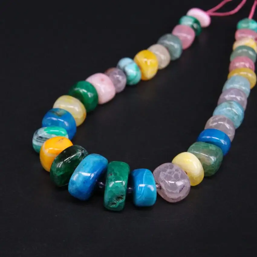 15.5"/strand Mixtz Natural Crack Agates Round Slab Nugget Loose Beads,Rainbow Gems Stone Rondelle Pendants For Jewelry Making
15.5"/strand Mixtz Natural Crack Agates Round Slab Nugget Loose Beads,Rainbow Gems Stone Rondelle Pendants For Jewelry Making