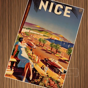 Summer Holiday in Nice of France Travel Posters Vintage Retro Kraft Poster Canvas Classic Wall Stickers Home Decoration Gift
Summer Holiday in Nice of France Travel Posters Vintage Retro Kraft Poster Canvas Classic Wall Stickers Home Decoration Gift