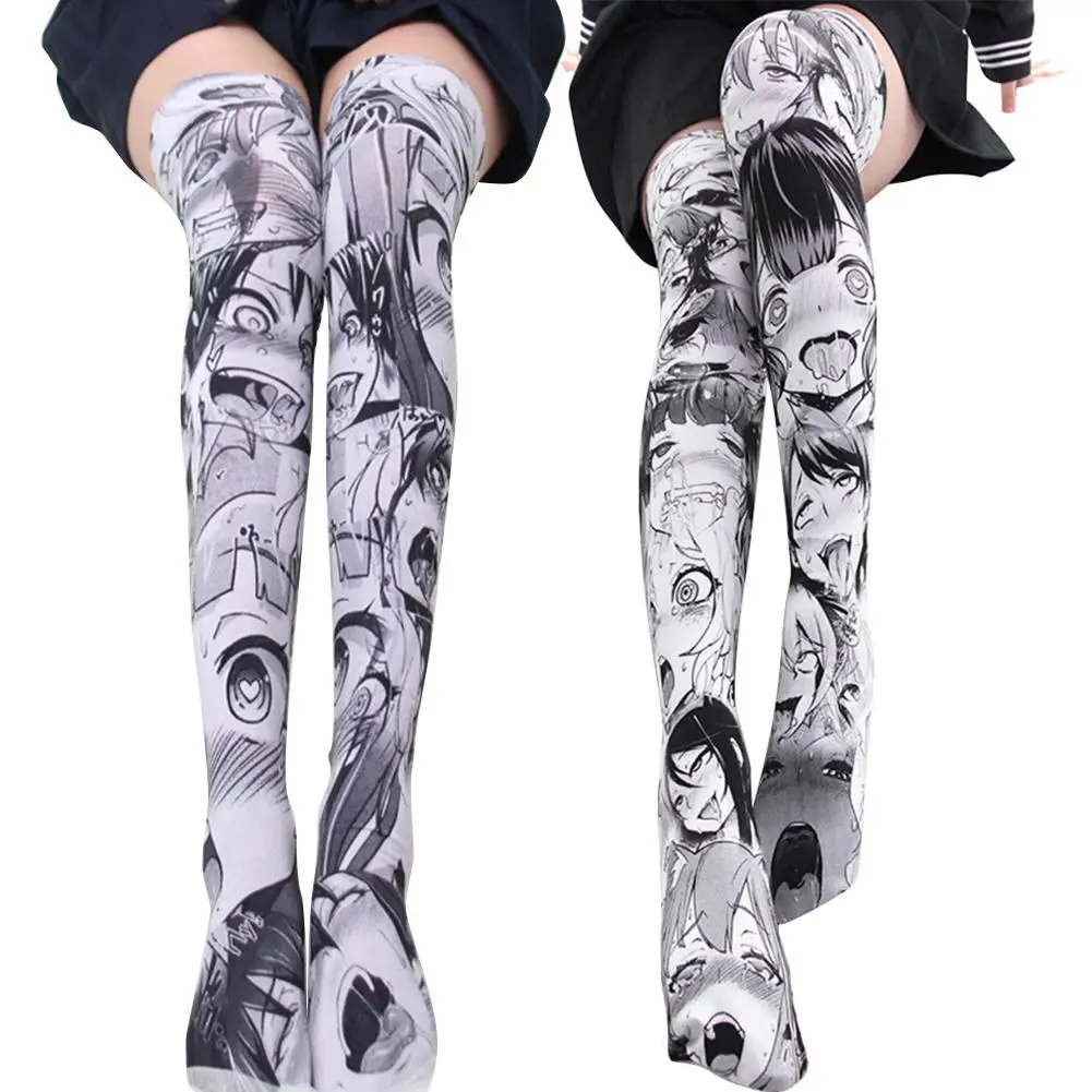Velvet Anime Cartoon Pattern Printed Over Knee Thighs Cosplay Costume Lovely Girls Lolita Sexy Knee High Stockings
Velvet Anime Cartoon Pattern Printed Over Knee Thighs Cosplay Costume Lovely Girls Lolita Sexy Knee High Stockings