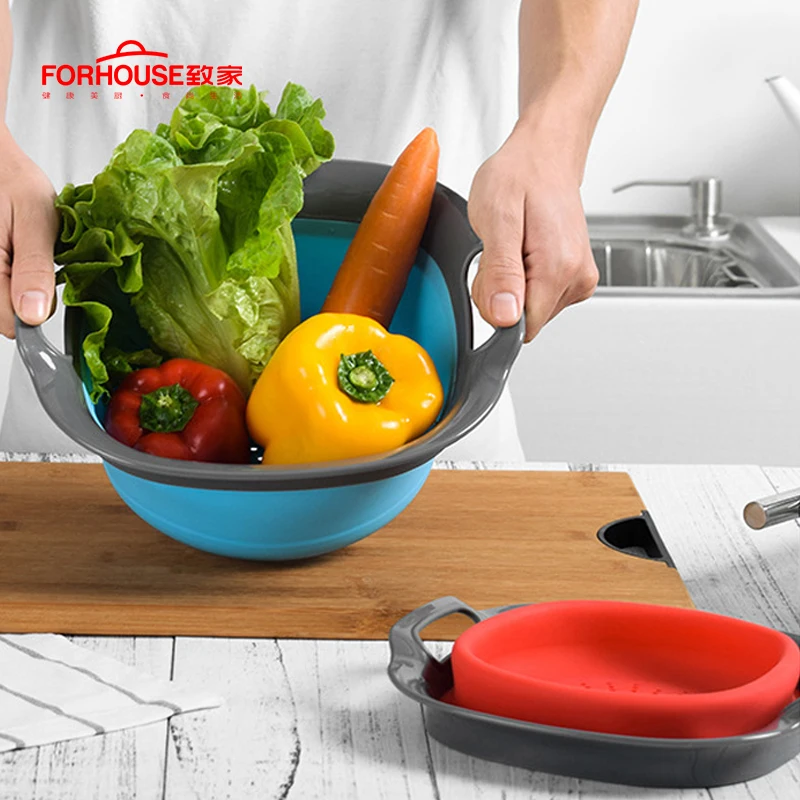 Silicone Telescopic Folding Drain Basket Kitchen Accessories Vegtable&Fruit Colander Strainer With Extendable Handles
Silicone Telescopic Folding Drain Basket Kitchen Accessories Vegtable&Fruit Colander Strainer With Extendable Handles