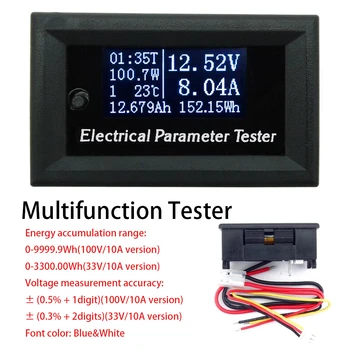 7 in 1 Voltage Current Time Temperature Capacity Electrical Meter Tester DC 100v 33v 10A OLED Multifunction Tester
7 in 1 Voltage Current Time Temperature Capacity Electrical Meter Tester DC 100v 33v 10A OLED Multifunction Tester