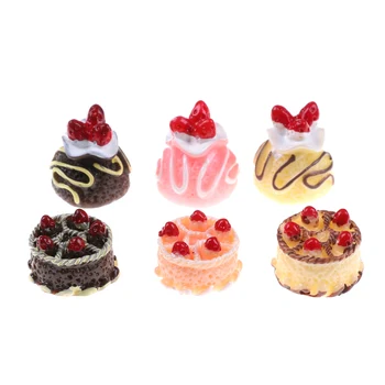 6PCS Resin Flatback Flat Back Kawaii Resin Cabochon Fake Miniature Food Strawberry Cake Craft Decoration For Doll House
6PCS Resin Flatback Flat Back Kawaii Resin Cabochon Fake Miniature Food Strawberry Cake Craft Decoration For Doll House