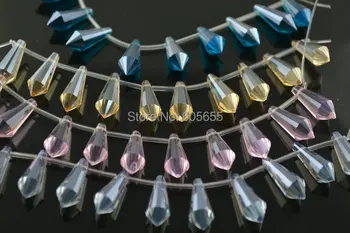 Mix color Glass Crystal Point Bullet shape loose Beads fit fashion necklace jewelry making 50pc per lot
Mix color Glass Crystal Point Bullet shape loose Beads fit fashion necklace jewelry making 50pc per lot