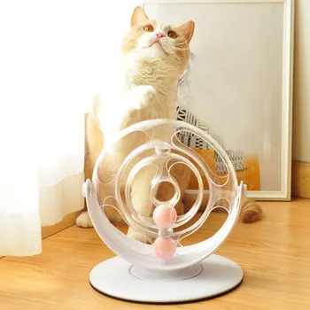 Pet Cat Spaceship Playing Ball Toy Interactive Puzzle Toy Turntable Track Ball Toy with Base Pet Cat Catching Roller Toy
Pet Cat Spaceship Playing Ball Toy Interactive Puzzle Toy Turntable Track Ball Toy with Base Pet Cat Catching Roller Toy