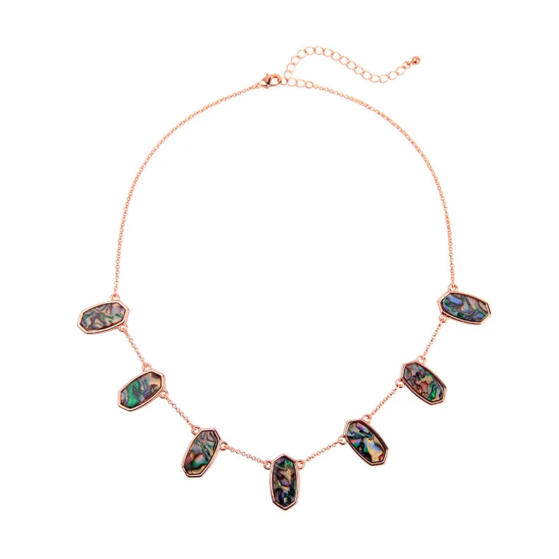 ZWPON Brand Designer Oval Abalone Shell Bubble Bib Necklace for Women Fashion 2019 KS Statement Wholesale | Украшения и