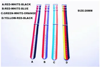 Hot sale ! 1PCS High quality 20MM NATO straps waterproof nylon watch strap - 31310
Hot sale ! 1PCS High quality 20MM NATO straps waterproof nylon watch strap - 31310