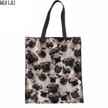 Shoulder Bag Linen Handbag 3D Pug Husky Dog Print Top-Handle Bags for Ladies Girls Shopping Bag Female Beach Bags Women
Shoulder Bag Linen Handbag 3D Pug Husky Dog Print Top-Handle Bags for Ladies Girls Shopping Bag Female Beach Bags Women