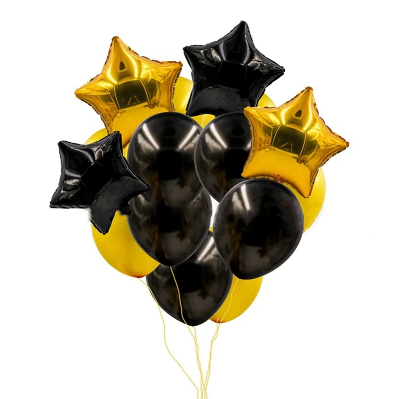 14pcs/lot 12 Inch Black Gold Pearl Balls With 18 Inch Gold Black Star Shape Toys For Kids
14pcs/lot 12 Inch Black Gold Pearl Balls With 18 Inch Gold Black Star Shape Toys For Kids