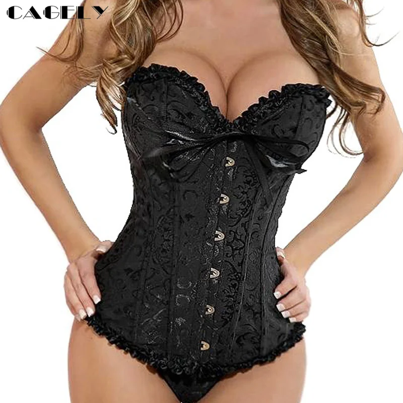 Classic Gothic Corset Overbust Floral Steampunk Lace Up Bustier Sexy Busk Slim Corselet Body Shaper Fancy Party Clothing
Classic Gothic Corset Overbust Floral Steampunk Lace Up Bustier Sexy Busk Slim Corselet Body Shaper Fancy Party Clothing