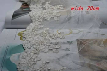 Free shipping 20cm wide (2yards/lot) Ivory Bridal Wedding Lace Trim Lace Hem Wedding Dresses DIY Lace Accessories
Free shipping 20cm wide (2yards/lot) Ivory Bridal Wedding Lace Trim Lace Hem Wedding Dresses DIY Lace Accessories