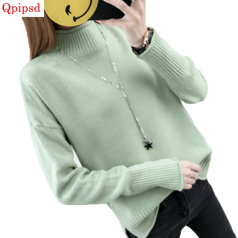 2018 New Autumn Winter Thicken Warm Women Knitted Sweaters Pullovers Turtleneck Long Sleeve Candy colors Slim Elastic Sweaters
2018 New Autumn Winter Thicken Warm Women Knitted Sweaters Pullovers Turtleneck Long Sleeve Candy colors Slim Elastic Sweaters