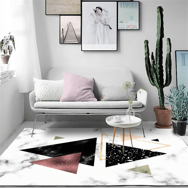 Coffee Table Area Rug Nordic White Black Marble Geometric Element Carpet Area Rug for Living Room Area Rug for Bedroom Floor Mat
Coffee Table Area Rug Nordic White Black Marble Geometric Element Carpet Area Rug for Living Room Area Rug for Bedroom Floor Mat