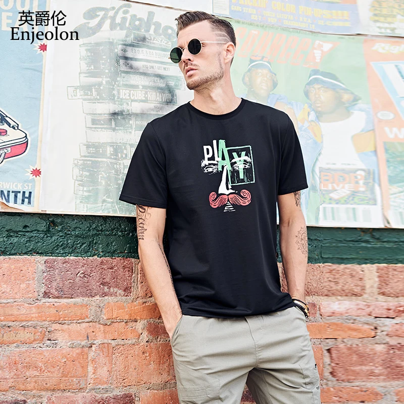 Enjeolon 2019 Fashion Summer T shirt Short Sleeved O-neck Casual Print Letter Male Top Tee Shirt High Quality New Arrival T8996
Enjeolon 2019 Fashion Summer T shirt Short Sleeved O-neck Casual Print Letter Male Top Tee Shirt High Quality New Arrival T8996