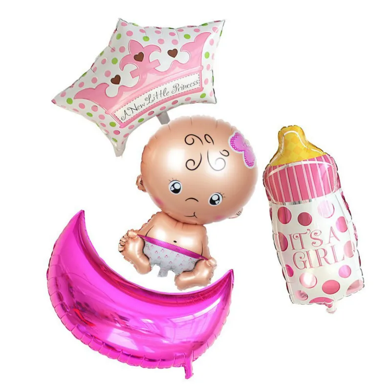 4pcs/set Foil Balloons For Newborn Baby Shower Birthday Party Decoration pink girlballoon set(Nipple crown)
4pcs/set Foil Balloons For Newborn Baby Shower Birthday Party Decoration pink girlballoon set(Nipple crown)