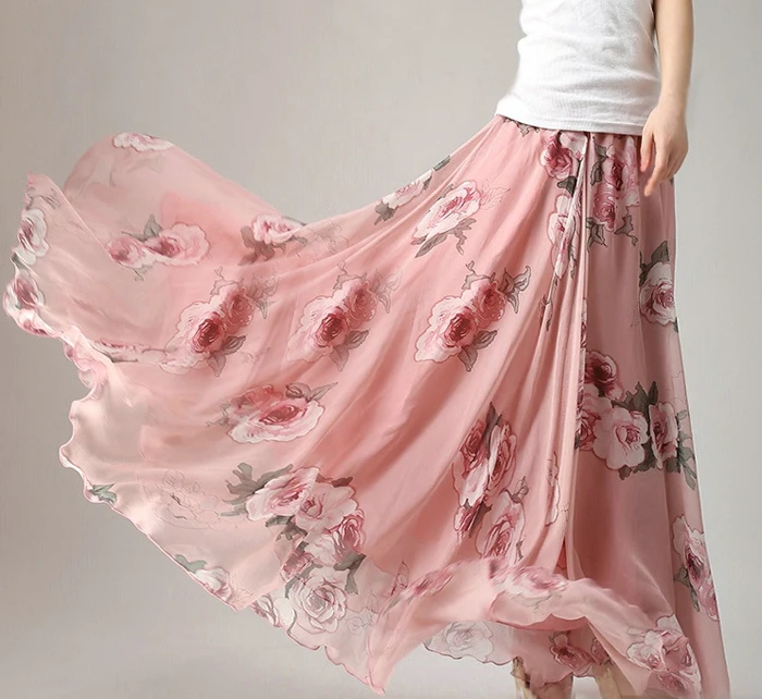 2019 New arrival Women's Floral Chiffon Long Maxi Skirt Holiday Beach Boho Floor Length Skirts
2019 New arrival Women's Floral Chiffon Long Maxi Skirt Holiday Beach Boho Floor Length Skirts