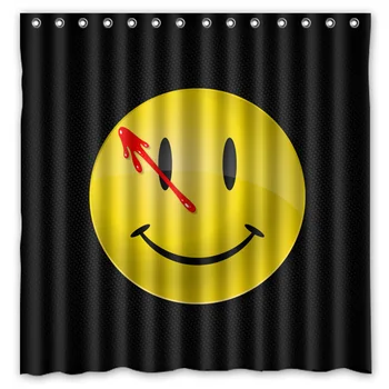 Bath Polyester Fabric Waterproof Shower Curtain Watchmen Smiley Shower Curtains 180x180cm With White Hooks
Bath Polyester Fabric Waterproof Shower Curtain Watchmen Smiley Shower Curtains 180x180cm With White Hooks