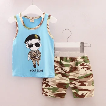 Baby's Sets Baby Clothing cotton 7-24 months boys Kids pullover sleeveless summer T shirt +short pants 2016 whole sale casual
Baby's Sets Baby Clothing cotton 7-24 months boys Kids pullover sleeveless summer T shirt +short pants 2016 whole sale casual