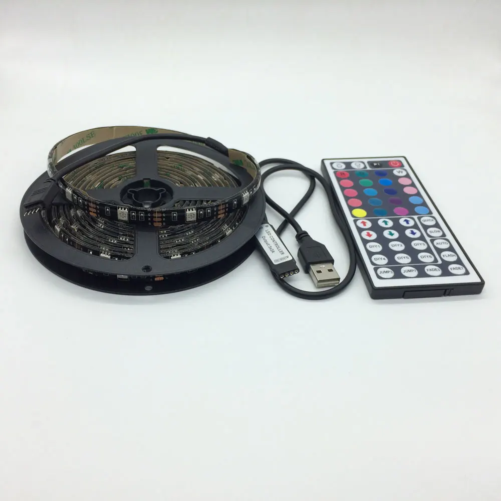 USB LED Strip 5050 RGB TV Background Lighting Kit Cuttable 5V with Remote Controller 1M 2M 3M 4M 5M IP65 Waterproof Strip LED
USB LED Strip 5050 RGB TV Background Lighting Kit Cuttable 5V with Remote Controller 1M 2M 3M 4M 5M IP65 Waterproof Strip LED