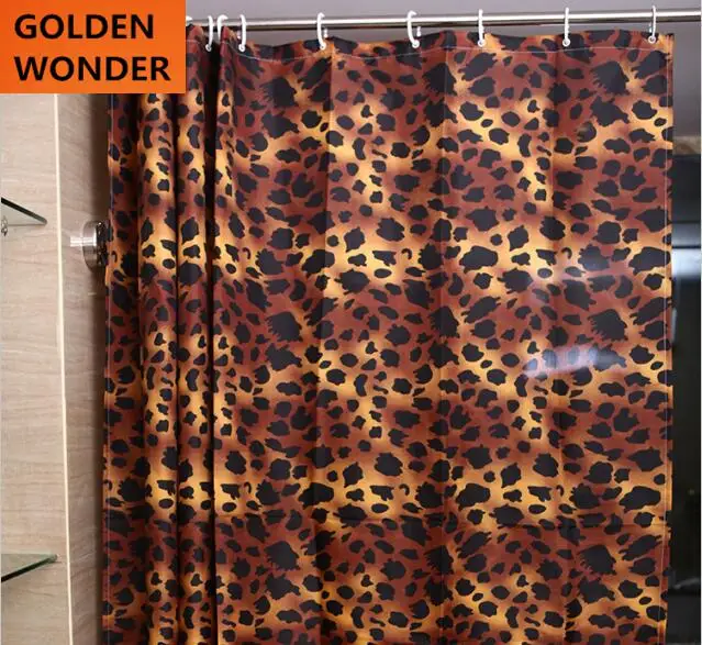 2016 New Luxury Fashion Leopard Printing Bathroom Curtain Shower Curtains Waterproof Polyester Cortina Bath
2016 New Luxury Fashion Leopard Printing Bathroom Curtain Shower Curtains Waterproof Polyester Cortina Bath