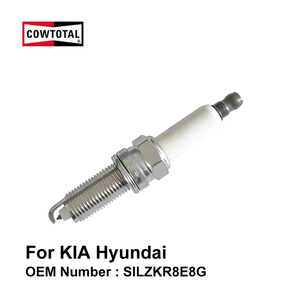 COWTOTAL Platinum Spark Plug for KIA Stinger Shuma Sorento Hyundai Veloster Santa Fe OE SILZKR8E8G ( Pack of 4 )
COWTOTAL Platinum Spark Plug for KIA Stinger Shuma Sorento Hyundai Veloster Santa Fe OE SILZKR8E8G ( Pack of 4 )