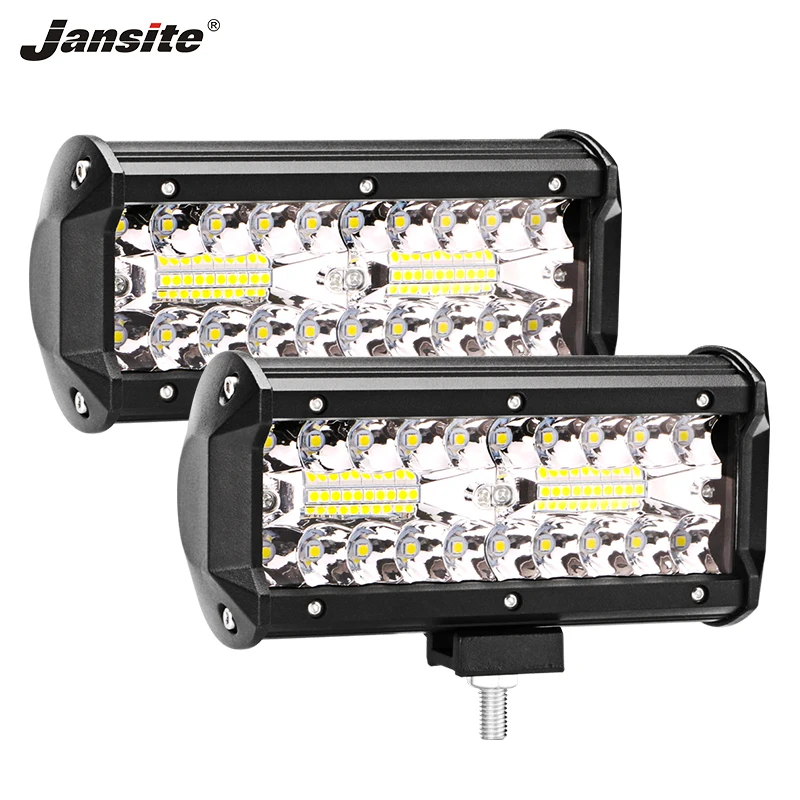 Jansite 7 inches LED Light SUV IP67 Waterproof Car Off-road Work lights Triple Row 120W Combo beam for Boat Motorcycle Excavator
Jansite 7 inches LED Light SUV IP67 Waterproof Car Off-road Work lights Triple Row 120W Combo beam for Boat Motorcycle Excavator
