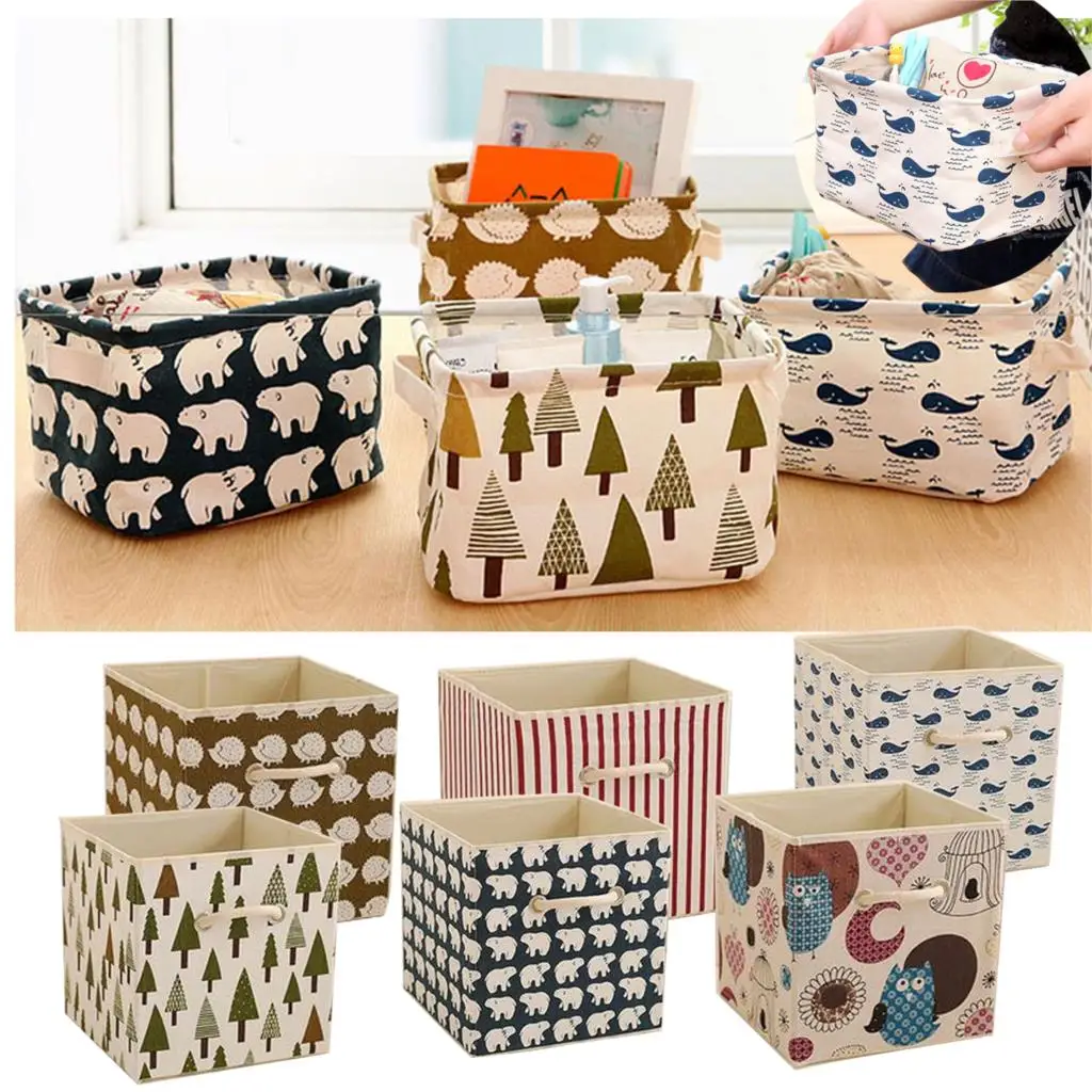 Cute Linen Desk Big Storage Box Holder Jewelry Cosmetic Stationery Organizer Case Multifunctional Floding Floder
Cute Linen Desk Big Storage Box Holder Jewelry Cosmetic Stationery Organizer Case Multifunctional Floding Floder