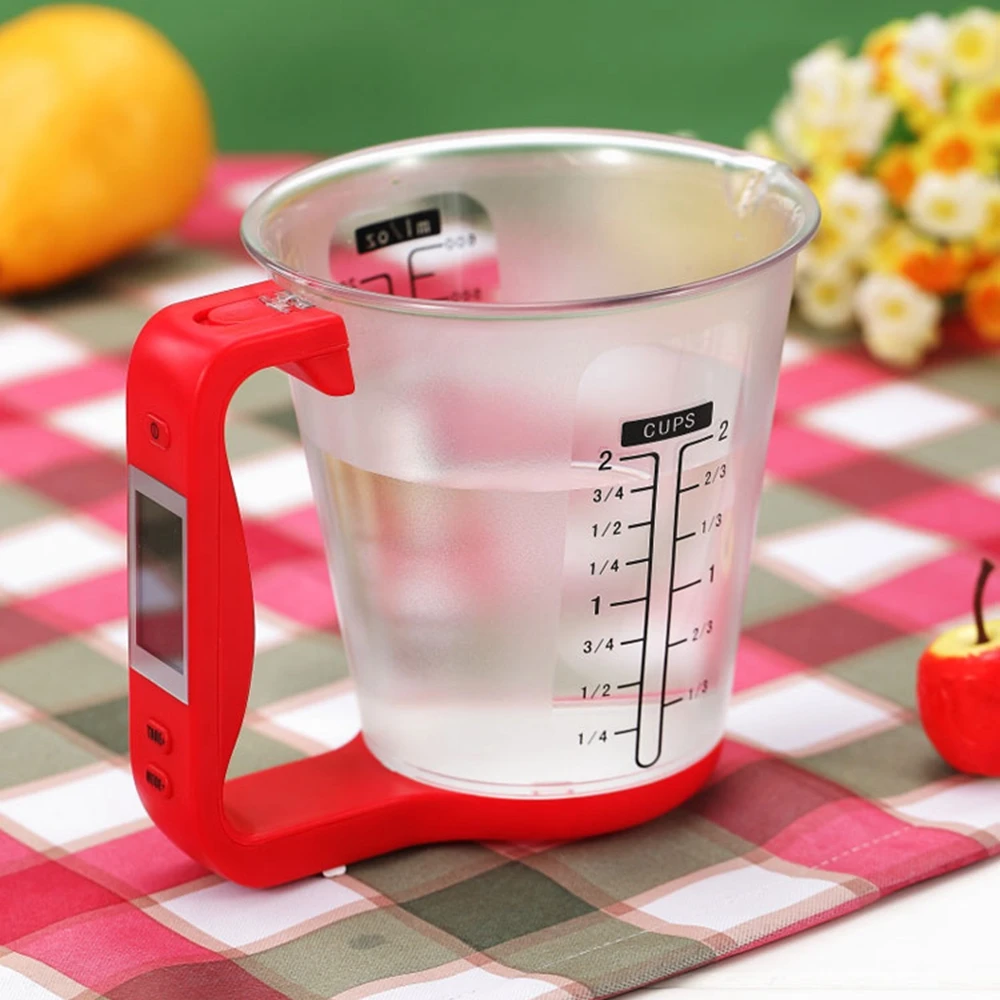 Digital Cup Scale Electronic Measuring Household Jug Scales with LCD Display Temp Measurement Measuring Cups Tools
Digital Cup Scale Electronic Measuring Household Jug Scales with LCD Display Temp Measurement Measuring Cups Tools