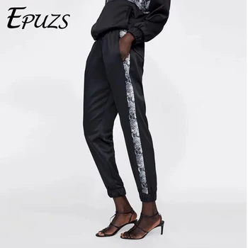 2019 snake striped harem pants women elastic high waist pants Streetwear slim black trousers korean sweatpants joggers
2019 snake striped harem pants women elastic high waist pants Streetwear slim black trousers korean sweatpants joggers