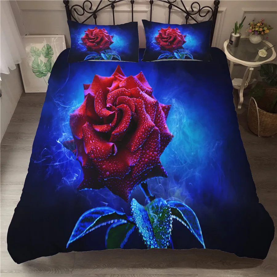 A Bedding Set 3D Printed Duvet Cover Bed Set Rose Flowers Plant Home Textiles for Adults Bedclothes with Pillowcase #XH11
A Bedding Set 3D Printed Duvet Cover Bed Set Rose Flowers Plant Home Textiles for Adults Bedclothes with Pillowcase #XH11