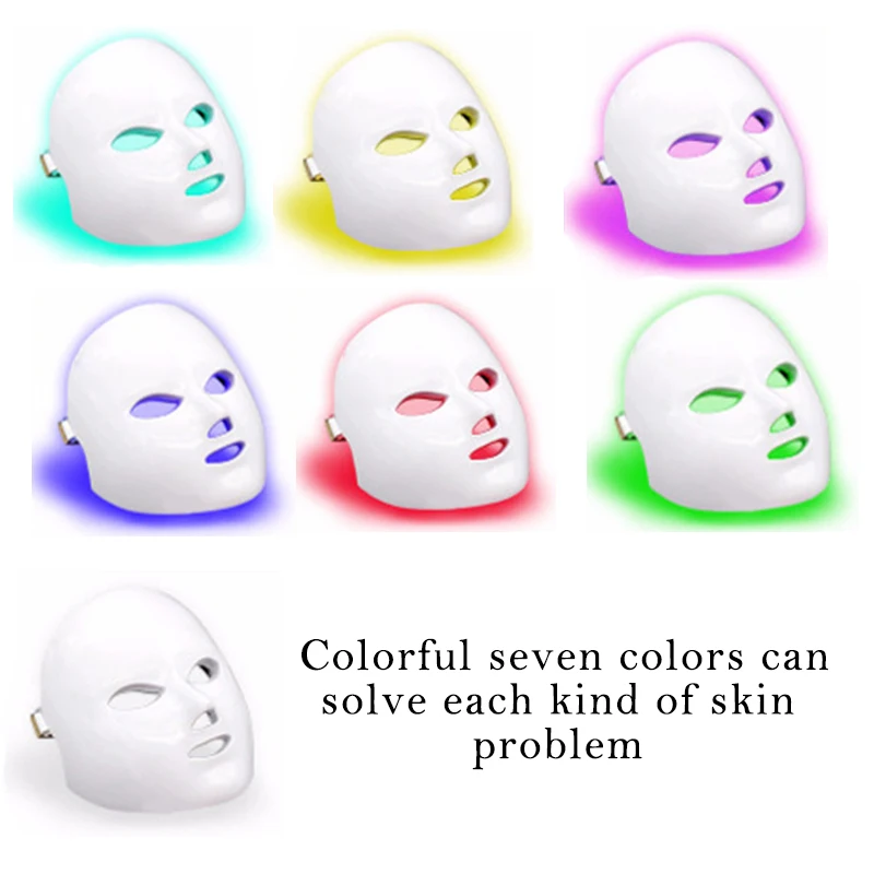7 Color Led Facial Mask Led Korean Photon Therapy Face Mask Machine Colorful Light Acne Mask Neck Beauty Rejuvenation Instrument
7 Color Led Facial Mask Led Korean Photon Therapy Face Mask Machine Colorful Light Acne Mask Neck Beauty Rejuvenation Instrument