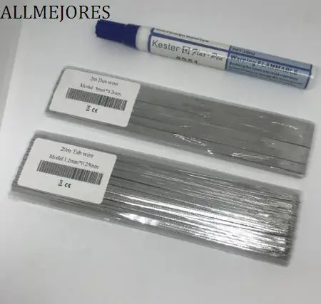ALLMEJORES Solar Tab wire 20meters 1.2mmx0.25mm + 2m 5mmx0.2mm Give 1pcs flux pen for free.Solar panel solder strip Big sales
ALLMEJORES Solar Tab wire 20meters 1.2mmx0.25mm + 2m 5mmx0.2mm Give 1pcs flux pen for free.Solar panel solder strip Big sales