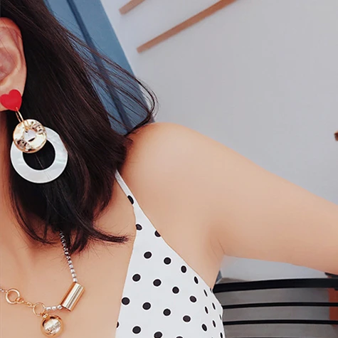 2017 New Arrive Red Heart Drop Earrings Brincos Simple Shell Round Circle Pendientes For Women Earings Fashion Jewelry
2017 New Arrive Red Heart Drop Earrings Brincos Simple Shell Round Circle Pendientes For Women Earings Fashion Jewelry