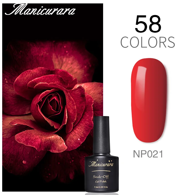 Manicurara 7.5ml Red Series Gel Nail Polish Glitters Soak Off UV LED Gel Varnish Semi-permanent Manicure Nail Art Gel Polish
Manicurara 7.5ml Red Series Gel Nail Polish Glitters Soak Off UV LED Gel Varnish Semi-permanent Manicure Nail Art Gel Polish