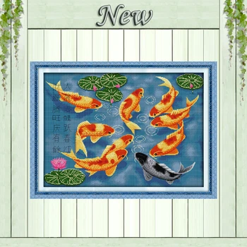 Surplus year after year fishes painting Decor Counted Print on canvas Needlework Sets embroidery DMC 11CT 14CT Cross Stitch kits
Surplus year after year fishes painting Decor Counted Print on canvas Needlework Sets embroidery DMC 11CT 14CT Cross Stitch kits