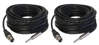 STARAUDIO SSFC-15M 2PCS 50FT (15M) Meter XLR Speaker Mic Quarter Inch Stereo Male To 3Pin XLR Female Cables
STARAUDIO SSFC-15M 2PCS 50FT (15M) Meter XLR Speaker Mic Quarter Inch Stereo Male To 3Pin XLR Female Cables