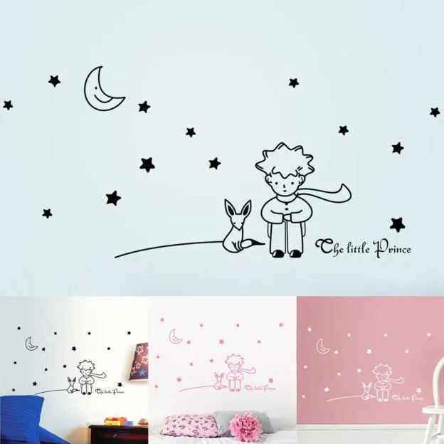 Funny Wall Stickers Stars Moon The Little Prince Boy Poster Kids Child Room Wall Sticker Removable Home Decor Wallpaper Decals
Funny Wall Stickers Stars Moon The Little Prince Boy Poster Kids Child Room Wall Sticker Removable Home Decor Wallpaper Decals