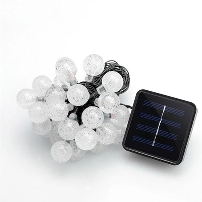 Led Solar Lamp LED Outdoor Solar Lamps LED String Lights Fairy Holiday Christmas Party Garlands Solar Garden Waterproof Lights (2)