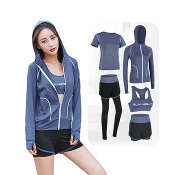 Women's 2019 Autumn Fitness Sports Suit Gym Running Quick-dry Clothes Fitness 5-piece Set Female Jogging Running Set Zipper
Women's 2019 Autumn Fitness Sports Suit Gym Running Quick-dry Clothes Fitness 5-piece Set Female Jogging Running Set Zipper